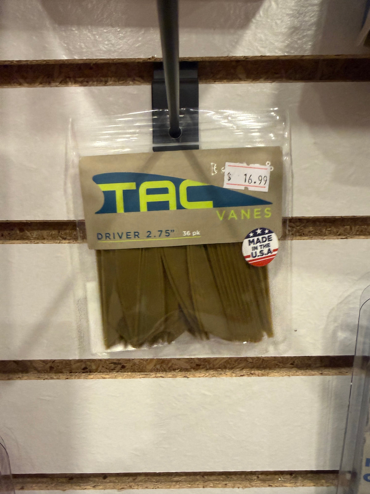 Tac Vanes Driver 2.75 OD Green Pack of 36
